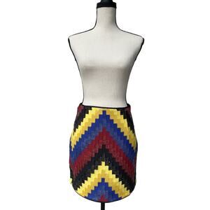 H&M Zigzag Sequin Mini Skirt Size 8